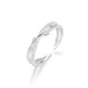 S 925 Pure Silver Branch Bud Cross Open Ring