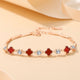 S 999 Pure Silver Clover Bamboo Joint Bracelet