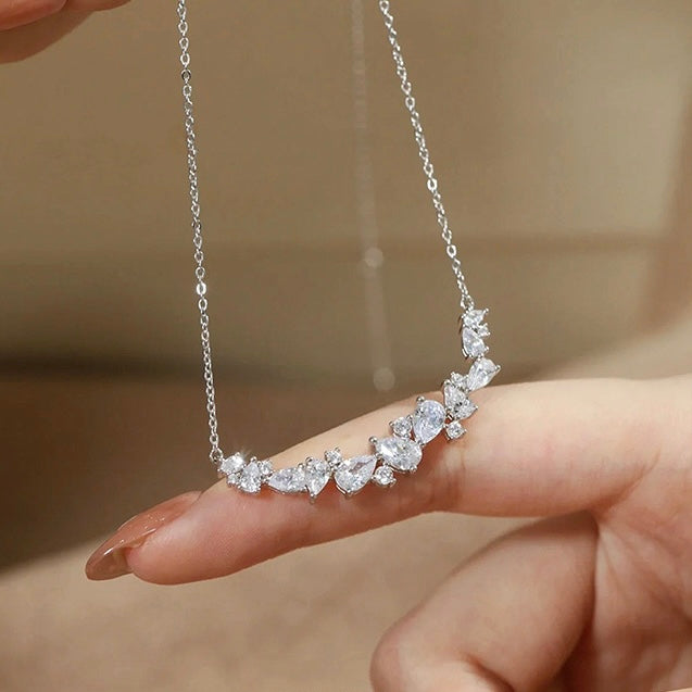 925 Sterling Silver Wisteria Flower Necklace