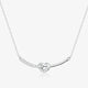 925 Sterling Silver Smile Knot Necklace