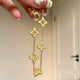 18K Gold Hollowed Out Clover Bracelet