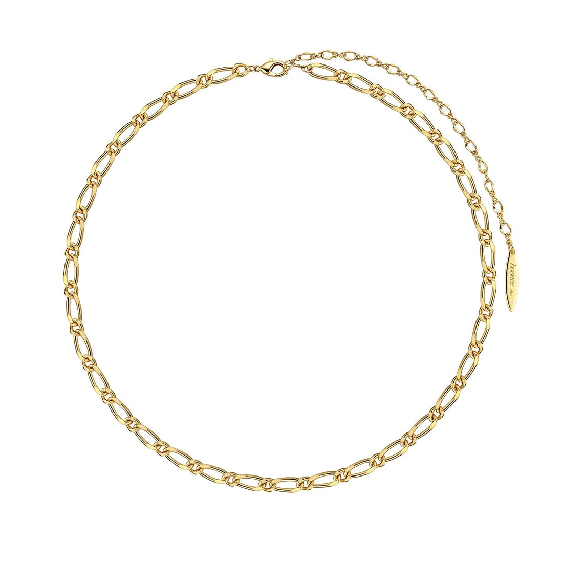 18K Gold Cuban Link Choker Necklace|Minimalist Metal Finish