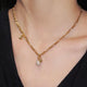 18K Gold Teardrop Glow Necklace