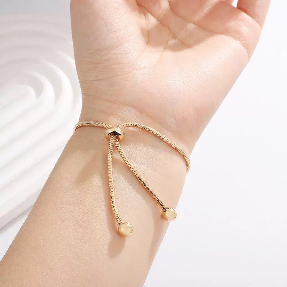 Gold Plated Adjustable Bracelet