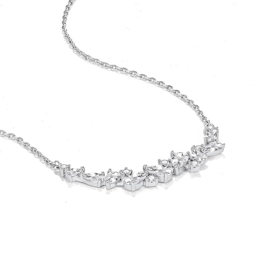 925 Sterling Silver Wisteria Flower Necklace