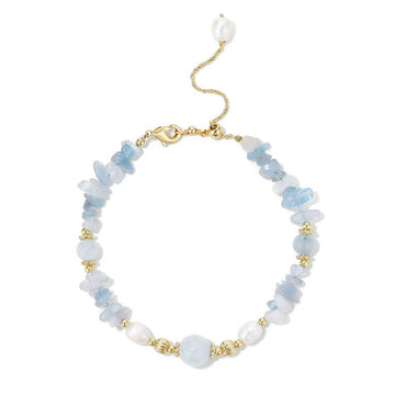 Aquamarine Pearl Bracelet