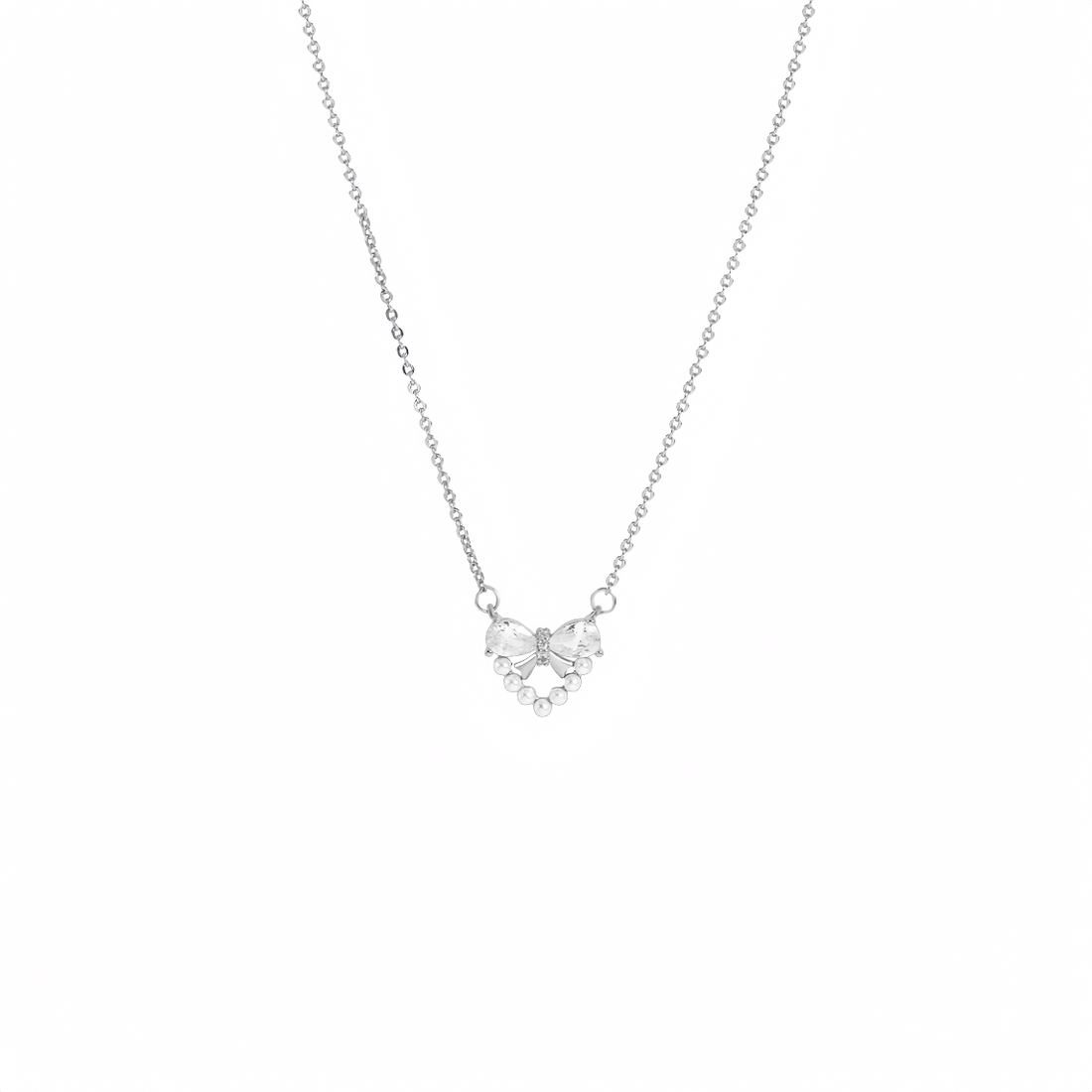 Pearl butterfly Heart-shaped Necklace