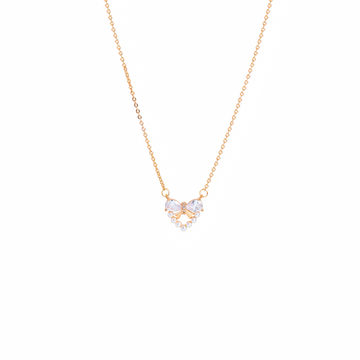 Pearl butterfly Heart-shaped Necklace