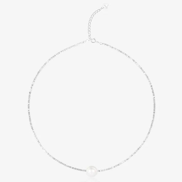 S925 Silver Pearl Pendant Necklace